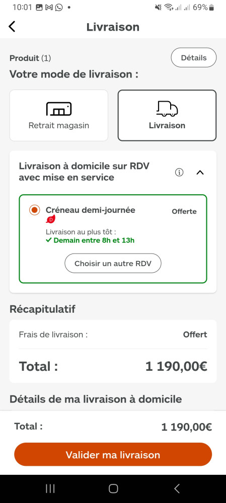 On retrouve ici une notation sous forme de lettre avec une criticité couleur. Comme sur le home index leroymerlin.fr